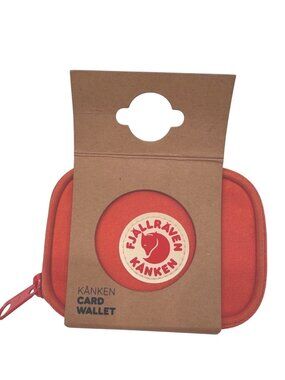 Fjallraven Kanken Card Wallet NWT Peach Pink Zipper